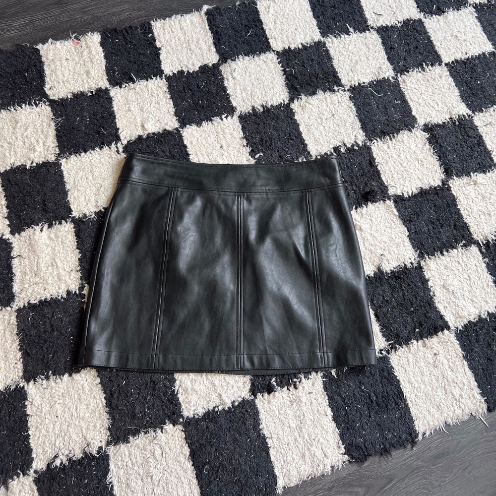 Black Leather Skirt